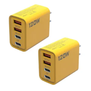 2Pack 120W 4 Port USB Charger
