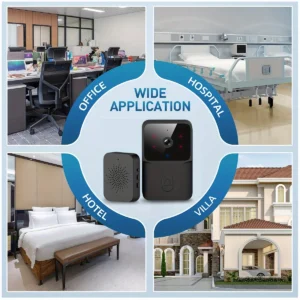 Wireless smart video doorbell